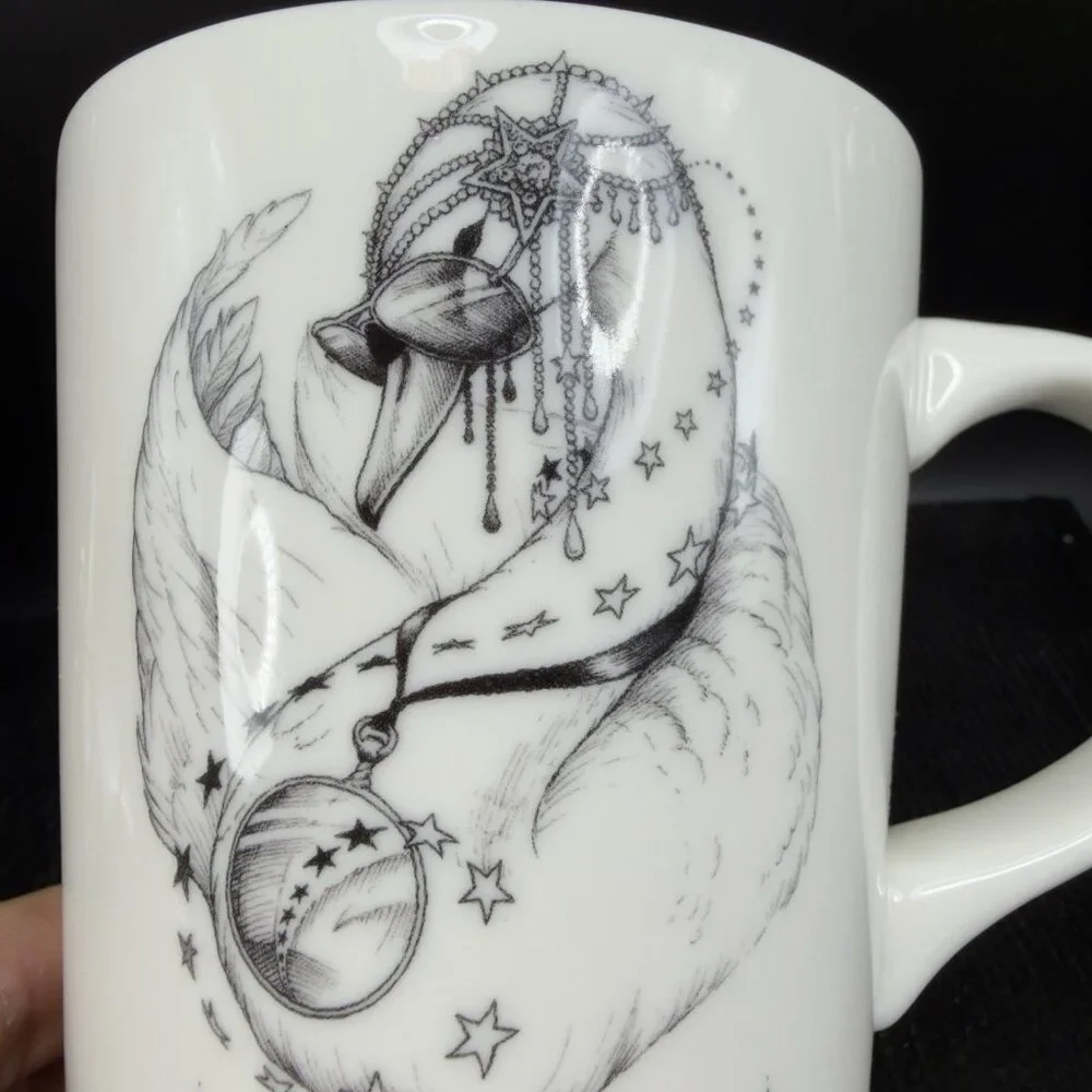 Williams Sonoma Rory Dobner Zodiac Porcelain Mug Cup Virgo White Horoscope